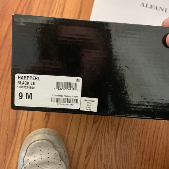 Alfani, black leather, womans size 9 - Picture 3 of 3